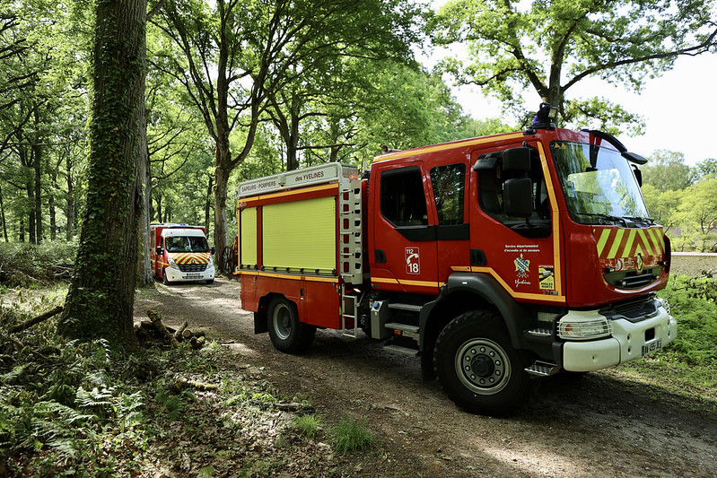Le passage des pompiers est assuré par l'entretien de la forêt.